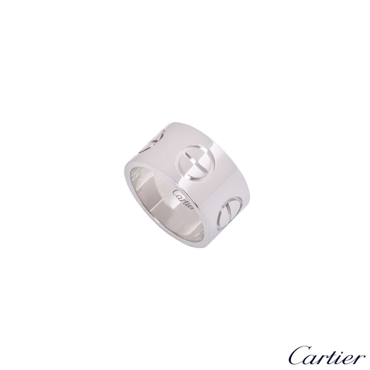 Cartier White Gold XL Love Ring Size 54 